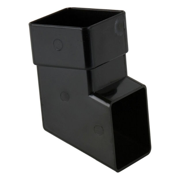 Picture of BR516 65MM SQUARE DOWNPIPE SHOE BLACK