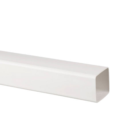 Picture of BR503 65MM SQUARE DOWNPIPE 4M ARCTIC WHITE