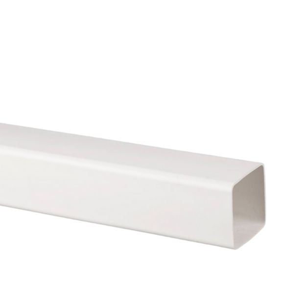 Picture of BR503 65MM SQUARE DOWNPIPE 4M ARCTIC WHITE