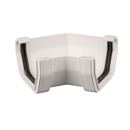 Picture of BR59 114MM SQUARE 135 DEG GUTTER ANGLE
ARCTIC WHITE
