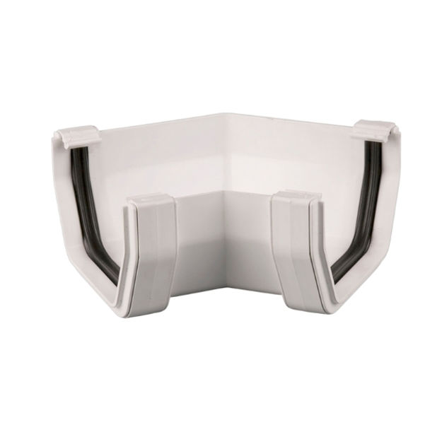 Picture of BR59 114MM SQUARE 135 DEG GUTTER ANGLE
ARCTIC WHITE
