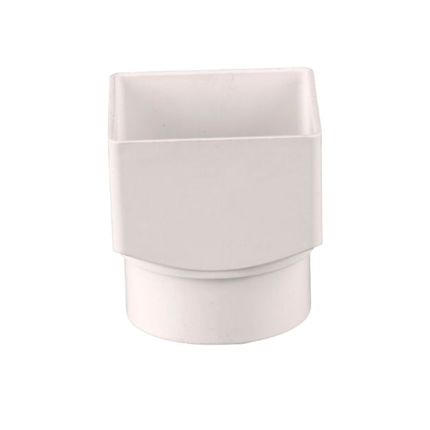 Picture of BR517 65MM SQUARE TO ROUND ADAPTOR ARCTIC
WHITE
