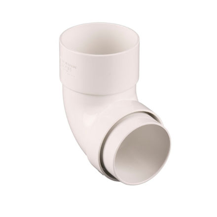 Picture of BR209 68MM 112.5 DEG DOWNPIPE BEND ARCTIC
WHITE
