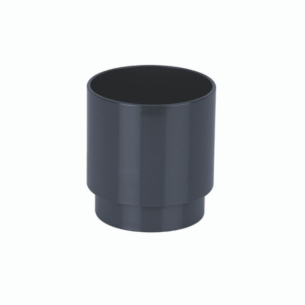 Picture of BR206 68MM ROUND DOWNPIPE CONNECTOR ANTHRACITE GREY