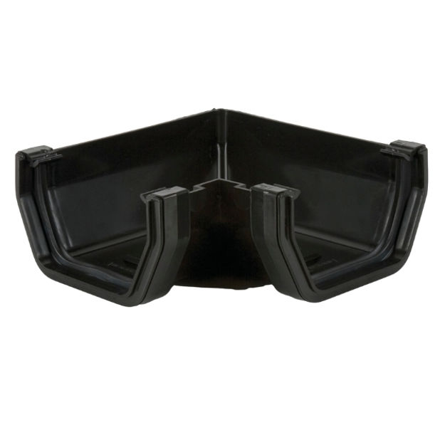 Picture of BR58 114MM SQ 90 DEG GUTTER ANGLE BLACK