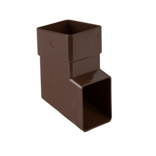 Picture of BR516 65MM SQUARE DOWNPIPE SHOE BROWN