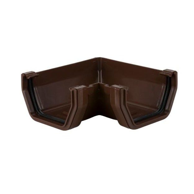 Picture of BR58 114MM SQ 90 DEG GUTTER ANGLE BROWN