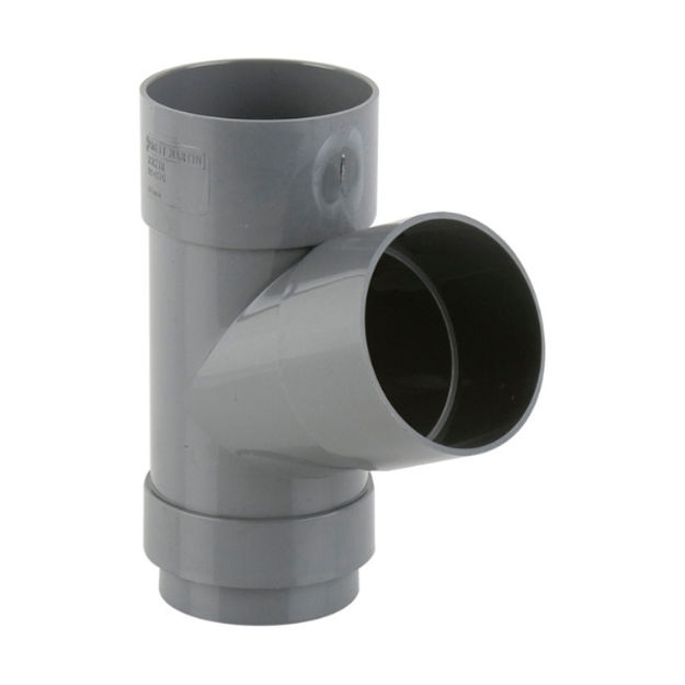 Picture of BR218 68MM 112.5 DEG DOWNPIPE BRANCH GREY