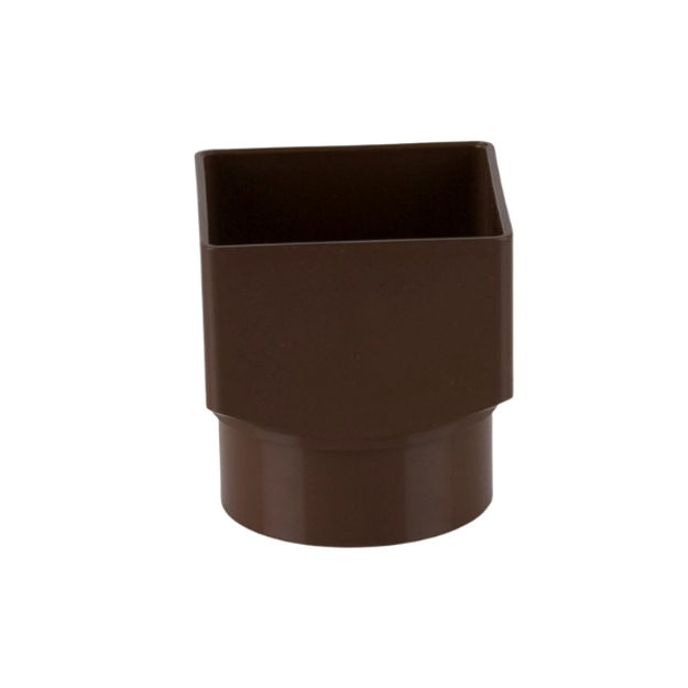 Picture of BR517 65MM SQUARE TO ROUND ADAPTOR BROWN