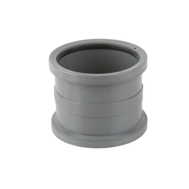 Picture of BS406 DOUBLE SOCKET PIPE CONNECTOR GREY
110MM PUSH FIT
