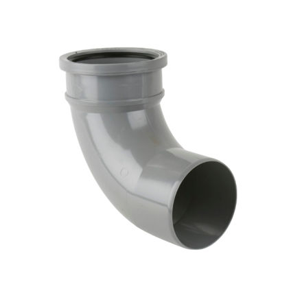 Picture of BS420 92.5 DEG SINGLE SOCKET BEND GREY
110MM PUSH FIT
