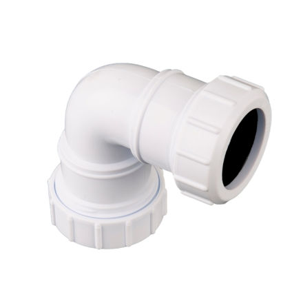Picture of W402 32MM COMP 90 DEG KNUCKLE BEND WHITE