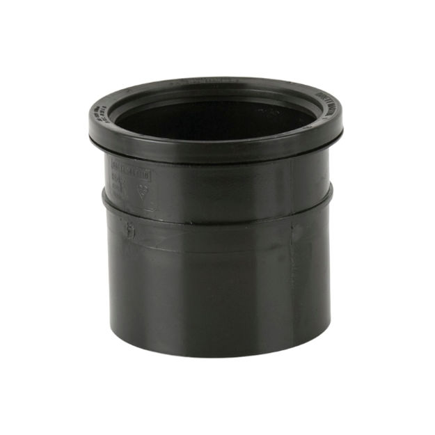 Picture of BS432 SINGLE SOCKET PIPE CONNECTOR BLACK
110MM PUSH FIT
