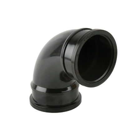 Picture of BS480 92.5 DEG DOUBLE SOCKET BEND BLACK
110MM PUSH FIT
