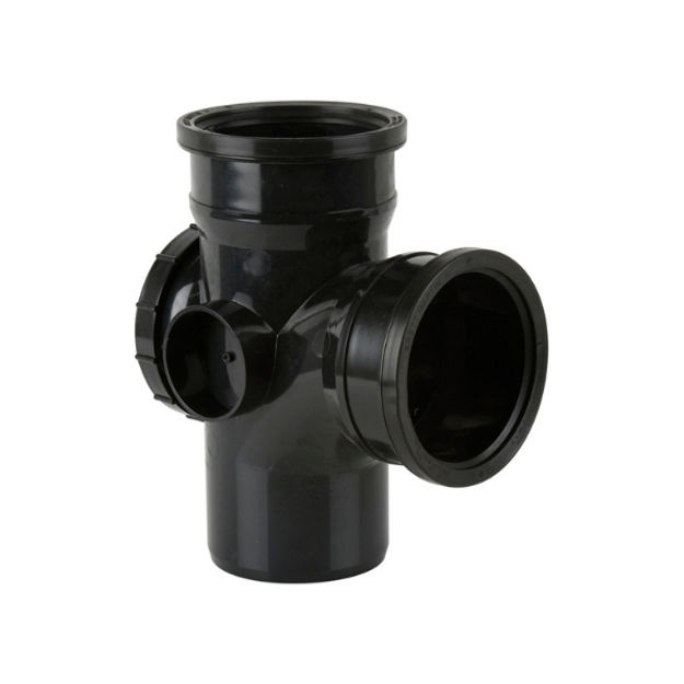 Picture of BS447 92.5 DEG D/SOCKET ACCESS BRANCH BLAC
110MM PUSH FIT
