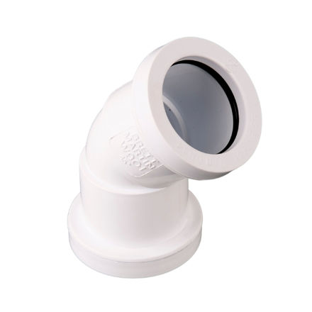 Picture of W921 40MM P-FIT 135 DEG OBTUSE BEND WHITE