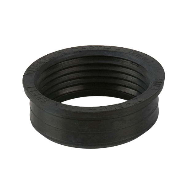 Picture of BW3 50MM RUBBER WASTE ADAPTOR BLACK