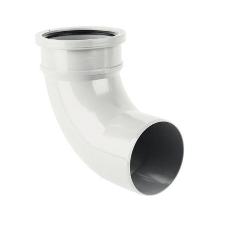 Picture of BS420 92.5 DEG SINGLE SOCKET BEND WHITE
110MM PUSH FIT
