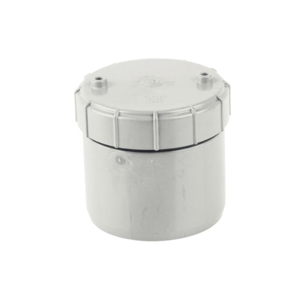 Picture of BS431 ACCESS PLUG WHITE 110MM PUSH FIT