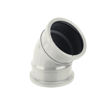 Picture of BS482 135 DEG DOUBLE SOCKET BEND WHITE 110MM PUSH FIT