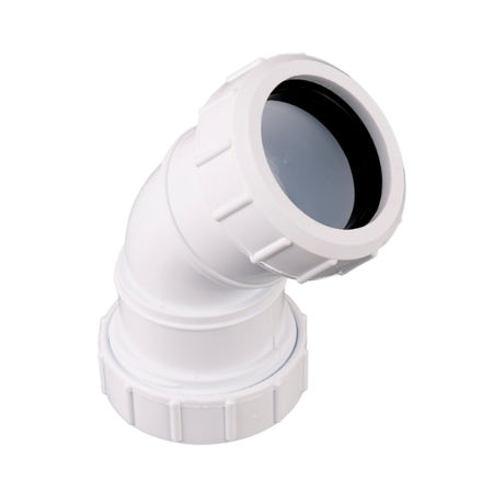 Picture of W411 40MM COMP 135 DEG OBTUSE BEND WHITE