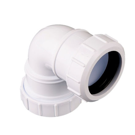 Picture of W412 40MM COMP 90 DEG KNUCKLE BEND WHITE