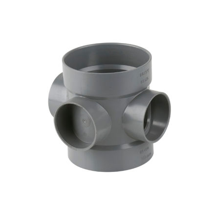 Picture of BS425 DOUBLE S/WELD SHORT BOSS PIPE GREY
110MM PUSH FIT
