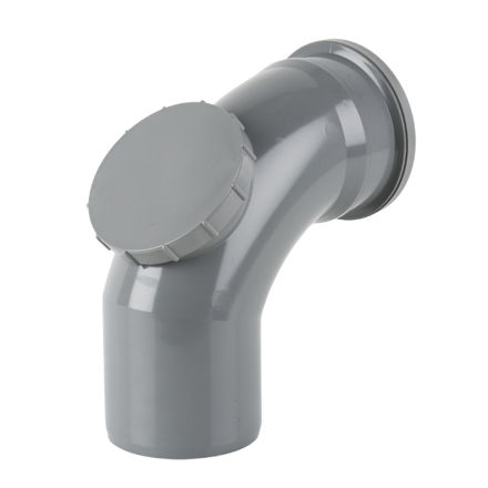 Picture of BS436 92.5 DEG S/SOCKET ACCESS BEND GREY
110MM PUSH FIT
