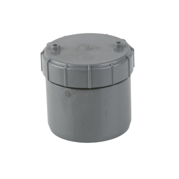 Picture of BS431 ACCESS PLUG GREY 110MM PUSH FIT