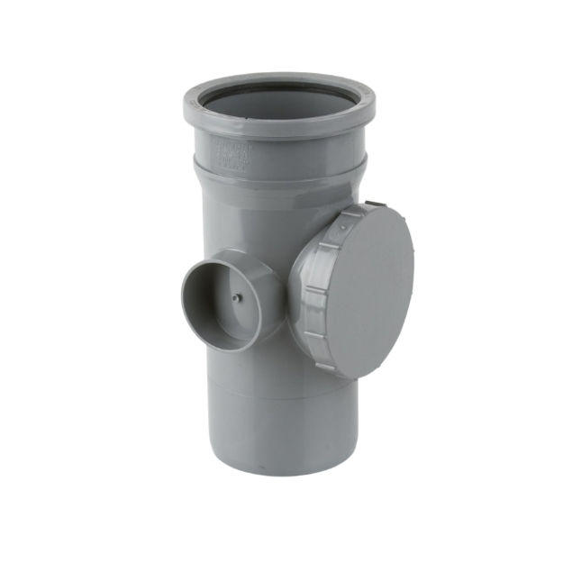 Picture of BS410 SINGLE SOCKET ACCESS PIPE GREY
110MM PUSH FIT
