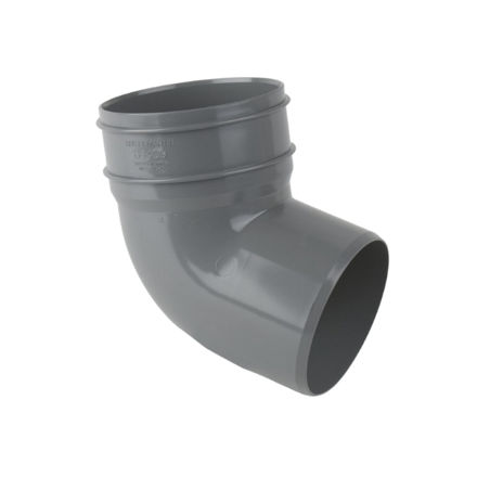 Picture of BS409 112.5 DEG SINGLE SOCKET SW BEND GREY
110MM PUSH FIT BOTTOM OFFSET
