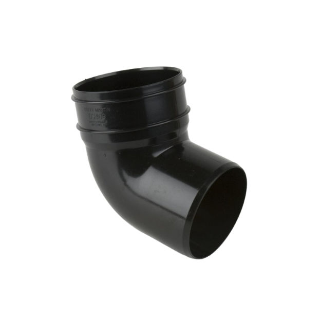 Picture of BS409 112.5 DEG SINGLE SOCKET SW BEND BLAC
110MM PUSH FIT BOTTOM OFFSET
