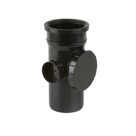 Picture of BS410 SINGLE SOCKET ACCESS PIPE BLACK
110MM PUSH FIT
