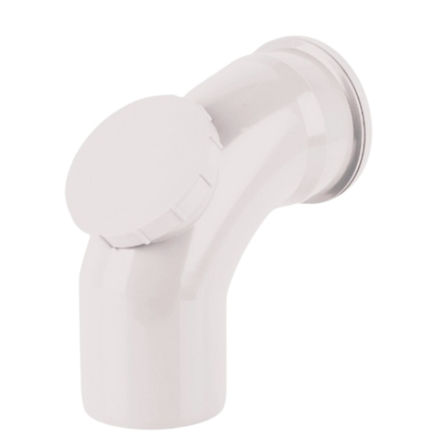 Picture of BS436 92.5 DEG S/SOCKET ACCESS BEND WHITE
110MM PUSH FIT

