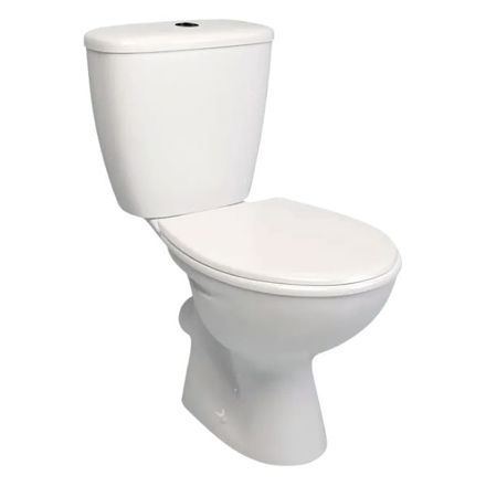 Picture of SPADE COMPLETE TOILET PACK WHITE INC PAN AND CISTERN AND SOFT CLOSE SEAT