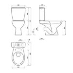 Picture of 2 GO C/C WC & SOFT CLOSE SEAT