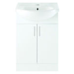 Picture of VISTA 650MM BASIN UNIT INC BASIN - WHITE GLOSS