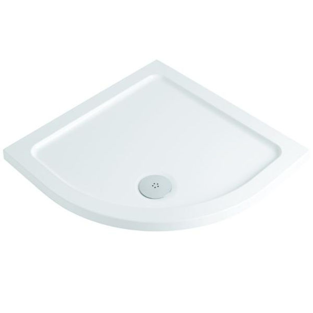 Picture of REFLEXION 40MM 800X800MM QUADRANT SHOWER TRAY INC WASTE