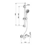 Picture of LUNEA THERMOSTATIC MIXER SHOWER