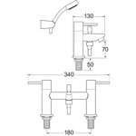 Picture of INS106 INSIGNIA BATH SHOWER MIXER