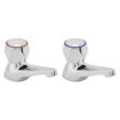 Picture of DCM102 DEVA BATH TAPS C/W CRM METAL HEADS