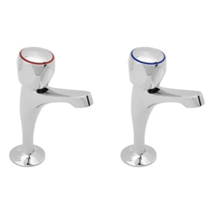 Picture of DCM103 DEVA SINK TAPS C/W CRM METAL HEADS