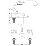 Picture of DCM106 DEVA BATH SHOWER MIXER C/W CHROME
METAL HEADS + KIT
