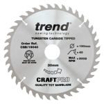 Picture of TREND CRAFTPRO SAW BLADE 190MM X 40T X 30MM