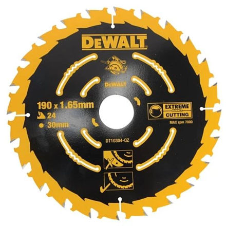 Picture of DEWALT 190MM X 30MM X 24TEETH EXTREME SAW BLADE