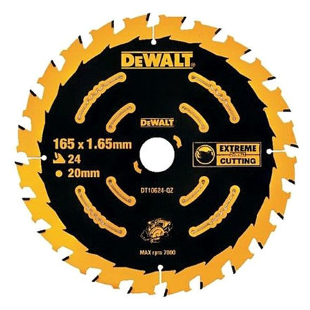 Picture of DEWALT 165MM X 20MM X 24TEETH EXTREME SAW BLADE