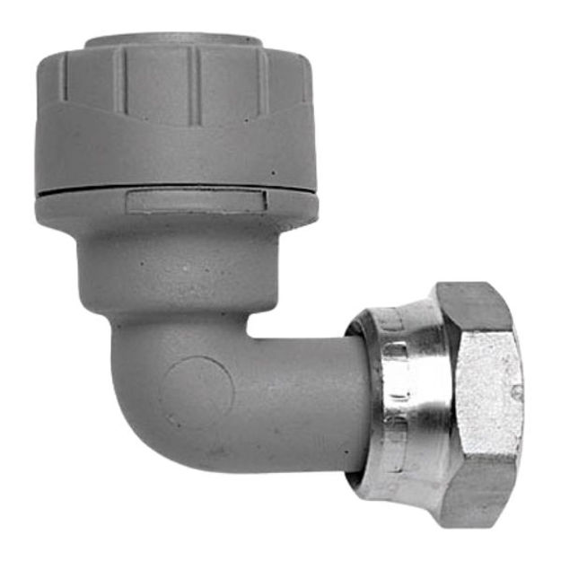 Picture of POLYPLUMB BENT TAP CONNECTOR 15MM X 1/2""