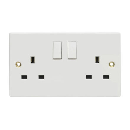 Picture of 2GANG 13AMP SWITCHED
 SOCKET
SOCKET SP