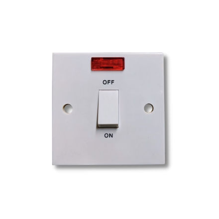 Picture of DOUBLE POLE SWITCH 45AMP
WITH NEON