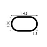 Picture of 12.5MM OVAL CONDUIT WHITE 2.44M